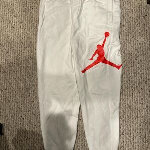 Jordan Men's White Joggers-tracksuits